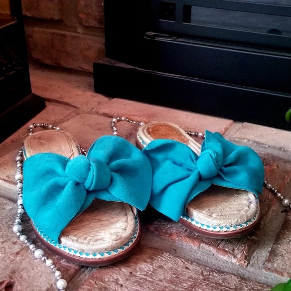 ANTONIO MELANI Shoes - 👡Antonio Melani espadrilles sandals teal 7 slide